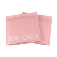 Sac d'emballage à fermeture éclair rose mat avec logo personnalisé, pochette en plastique refermable pour le rangement de lingerie, soutien-gorge, maillots de bain