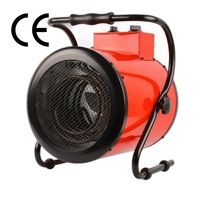 Chauffage d'appoint PTC d'intérieur à inclinaison réglable et débit d'air optimisé pour boutiques et studios, corps en métal SPCC et élément PTC en céramique