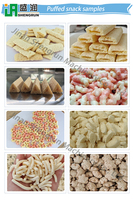 Ligne de production de snacks soufflés automatique, machine à fabriquer des aliments soufflés à base de maïs, riz et blé, extrudeuse de craquelins au fromage et au riz