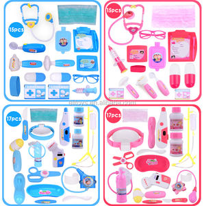 Set di Strumenti Dentistici Simulati per Bambini, Kit Medico Giocattolo, Valigetta per Gioco di Ruolo da Dottore, Rosa e Blu - Product Image 1