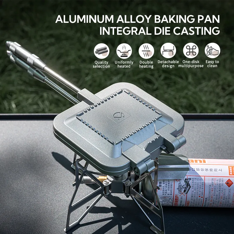 Nướng bánh Sandwich Maker nướng PAN nướng pho mát Maker không dính bánh Sandwich Maker lật hai mặt chảo