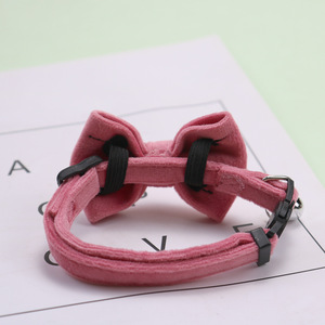 <span class=keywords><strong>Collier</strong></span> réglable <span class=keywords><strong>pour</strong></span> chats avec petit nœud, en velours et daim, motif animal uni, <span class=keywords><strong>collier</strong></span> d'entraînement personnalisé <span class=keywords><strong>pour</strong></span> animaux <span class=keywords><strong>de</strong></span> compagnie - Product Image 4