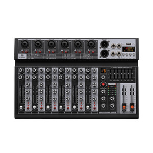 MX6 Factory Price 6 Channels broadcast console mixer Mini Audio Mixer for Family KTV <b>USB</b>/BT 18 99 Effects Record - Product Image 4
