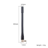 Antena Externa 4G Mini TS9 con Soporte de Goma, Antena LTE de Alta Ganancia con Mejora de Señal WiFi Portátil