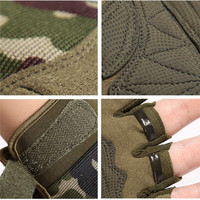 Guantes tácticos sin dedos para deportes al aire libre, guantes de escalada para ciclismo, ligeros, transpirables, con logotipo OEM personalizado y pantalla táctil