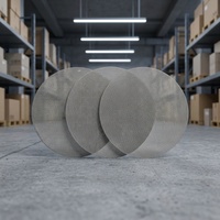 Banyak Bentuk Filter Disc Kawat Baja Anti Karat 40 Mikron Bulat Berlapis Tepi Anyaman