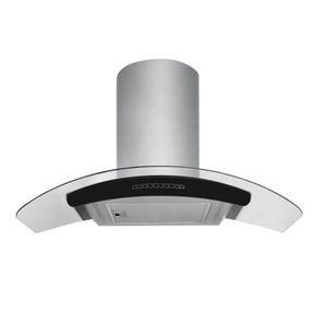 <span class=keywords><strong>Hotte</strong></span> <span class=keywords><strong>de</strong></span> cuisinière murale en verre incurvé <span class=keywords><strong>de</strong></span> 90cm avec conduits ou sans conduits 5g - Product Image 3