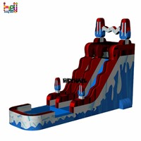 Nouveau design de toboggan aquatique gonflable commercial pour enfants et adultes