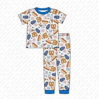 Ensembles de vêtements pour bébés nouveau-nés de haute qualité personnalisés, boutique, ensembles de vêtements en bambou à manches courtes, tenues pour enfants, vente en gros