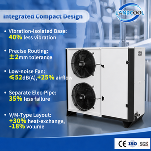 <span class=keywords><strong>Nuevo</strong></span> Compresor Scroll LDB15FMVYE de Ahorro de Energía, Unidad Condensadora R404A, 2 Ventiladores, Tipo Caja, YM260E1G-100 45.8KW -30-+10 - Product Image 2