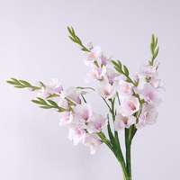 Bunga Gladiolus Buatan Merek Yida, Batang Panjang 91cm, Bahan PU Sutra, Gaya Nordik untuk Dekorasi Pernikahan, Hotel, dan Rumah, Cocok untuk Vas Lantai