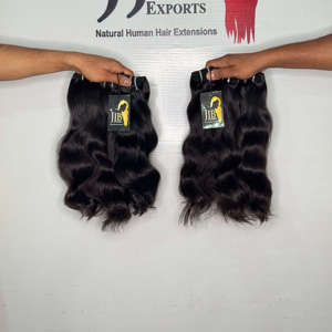 Wholesale Indian Temple Virgin Hair Wefted Bundles,Deep Wave Straight Human Hair Bundles,Brazilian Raw Temple hair Bundles - Product Image 1