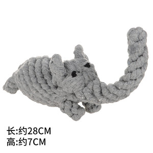 Jouet à mâcher pour chien en corde de coton, durable, pour nettoyer les dents, pour chiots et chiens adultes, utilisation en intérieur - Product Image 5