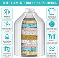 Vente à chaud en ligne de filtre Système de douche de pluie Filtre de douche personnalisable Filtre de pommeau de douche connecté avec vanne universelle à 3 voies
