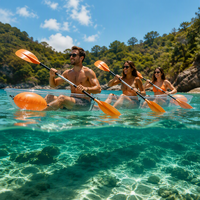 Kayak transparent en cristal pour 3 personnes, canoë transparent en PC, bateau de tourisme récréatif pour lac, océan, sports nautiques, personnalisable