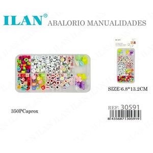 Ilan Abalorio Manualidades, Set de Cuentas de 350 Piezas, Aprox. 6.8x13.2cm, Kit de Manualidades - Product Image 3