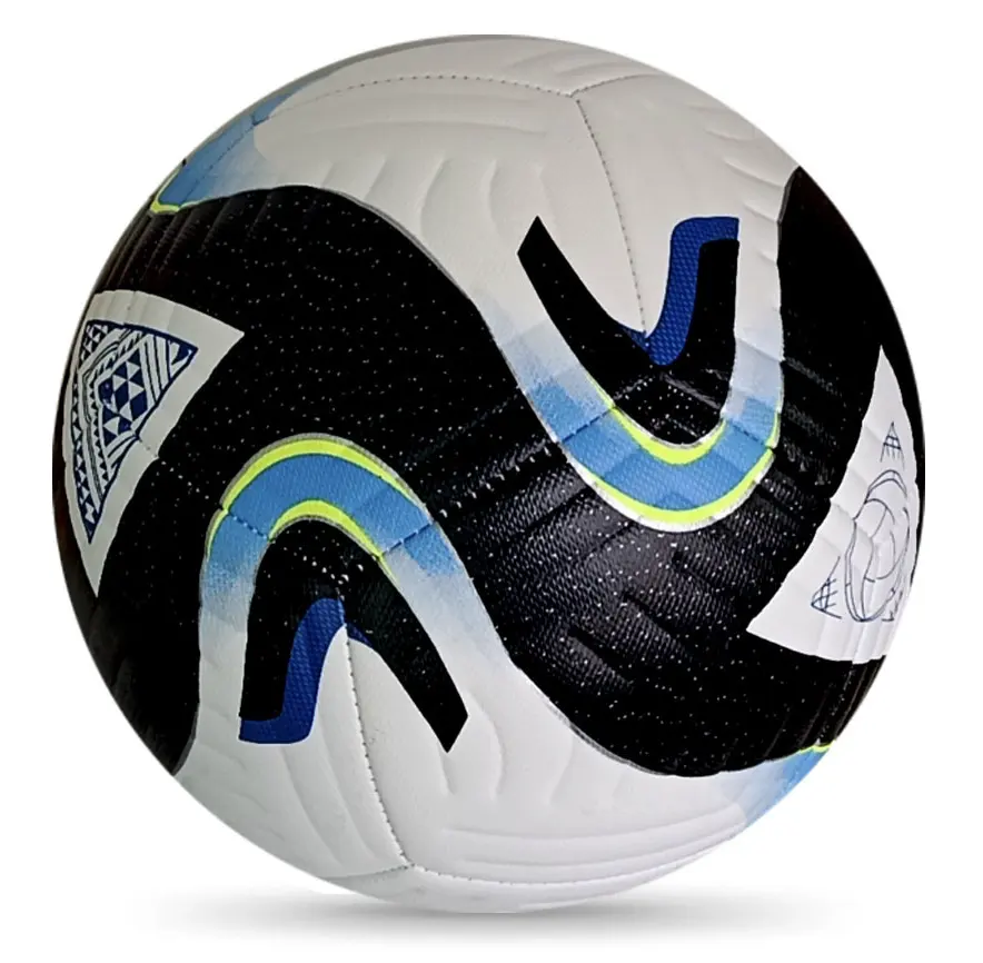 Bulk sale football soccer ball PU leather Custom print color logo school Training racing football soccer ball price