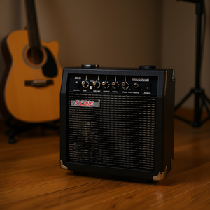 Amplificador de guitarra portátil mini de 5 núcleos y 20W con altavoz de 6.5 pulgadas y entrada auxiliar para práctica y grabación - Product Image 2