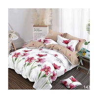 Ensemble de housse de couette en polyester 100% de haute qualité housse de couette en tissu doux pour la peau et draps de lit literie de qualité supérieure