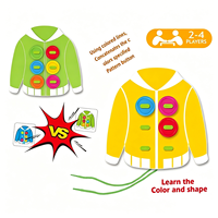 Juguetes Educativos de Nuevo Diseño, Casa de Juegos, Juego de Ropa, Aprende Colores y Formas, Material Plástico, Mejora la Creatividad para Niños
