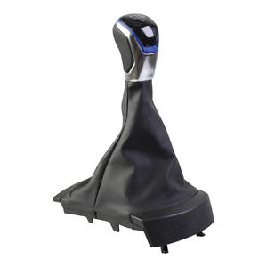 Pommeau de levier de vitesse en cuir pour Seat Ibiza 02-10, 5 vitesses, 6 vitesses, conception ergonomique - Product Image 1