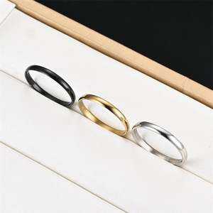 Anello Impermeabile in Acciaio Inossidabile Placcato Oro 18K <span class=keywords><strong>con</strong></span> Motivo a Cuore e Zirconi, Regalo per Fidanzamento, Matrimonio, Festa, Anelli per Coppie - Product Image 5
