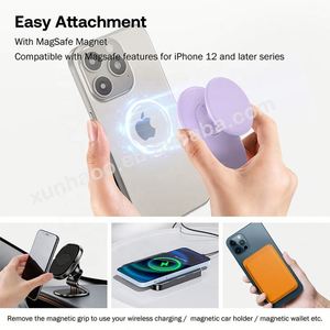 Tùy chỉnh nam châm điện thoại di động chủ điện thoại ổ cắm Grip chân đế cho iPhone Grip từ griptok lên ổ cắm điện thoại từ Grip - Product Image 2