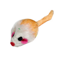 Jouet pour chat classique réaliste, simulation de petite souris, son de froissement, jouet interactif mignon, queue colorée en peluche, non imperméable, pour la dentition