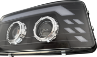 Nouveaux phares LED 24V 100W à double lentille, 500 % plus lumineux, OEM ODM, vente en gros d'usine pour poids lourds Eurocargo Stralis Trakker