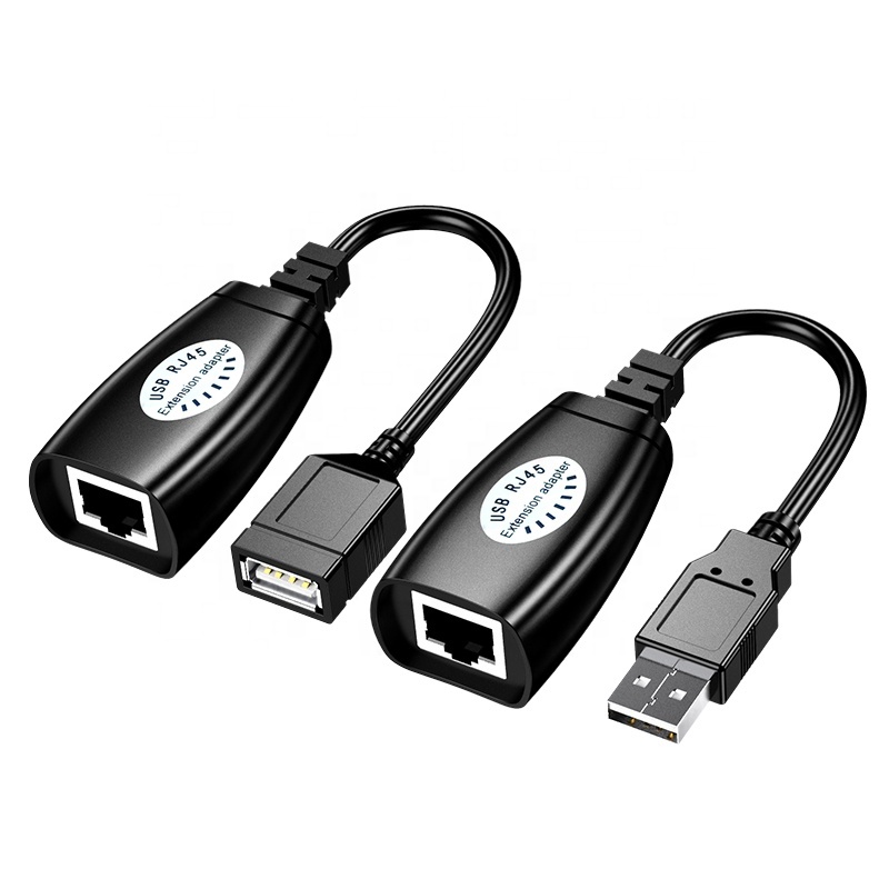 Удлинитель сигнала USB, 50 метров, усилитель сигнала usb RJ45