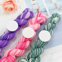 Fil à coudre DIY pour teinture, laine mélangée 50g - Fil pour tricot à la main, crochet, fabrication de chapeaux, écharpes, pulls et manteaux