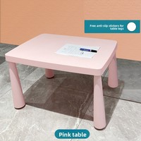 Ensemble de bureau et chaise pliables ergonomiques pour enfants Marmot, style minimaliste moderne, en plastique, pour la maternelle