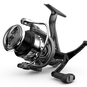 Moulinet de pêche à lancer droitier pour eau salée et eau douce, carpe et pêche en <span class=keywords><strong>mer</strong></span>, 10 kg de résistance maximale, bobine métallique - Product Image 6