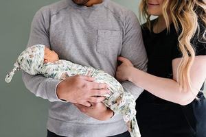 Ensemble d'emmaillotage et de chapeau pour bébé en bambou rayonne spandex - Product Image 4