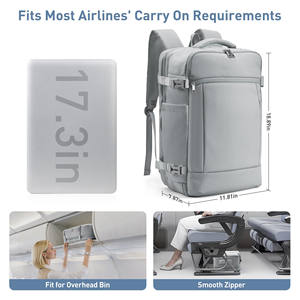 TSA-Approved Expandable Laptop <b>Backpack</b> with Durable Waterproof Fabric and Organized Compartments - Product Image 2