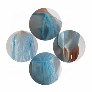 Robes d'isolement jetables pour visiteurs d'hôpital - Robes d'isolement légères non tissées pour usage médical et de protection - Product Image 5