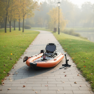 Kayak gonflable à pédales pour la pêche, bateau en PVC à une place avec propulsion par pédales pour <span class=keywords><strong>les</strong></span> lacs et <span class=keywords><strong>les</strong></span> <span class=keywords><strong>rivières</strong></span> - Product Image 3