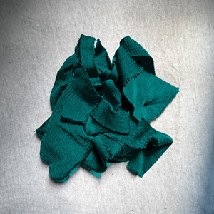 Déchets de tissu élastique / Lycra réutilisables, couleur paon, tissu textile, déchets de tissu élastique / Lycra couleur noir - Product Image 4