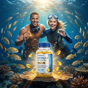 Huile de poisson <span class=keywords><strong>Omega</strong></span> <span class=keywords><strong>3</strong></span> 2000mg EPA 720mg DHA 480mg Gélules triple force Vieillissement sain pour senior Cœur Articulation - Product Image 2