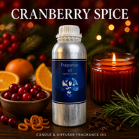 Huile parfumée synthétique sans alcool aux notes de canneberge et d'épices, parfum concentré fruité et épicé pour bougies, diffuseurs à bâtonnets, usage domestique et industriel