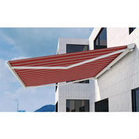 Vente directe d'usine - Auvents en aluminium pliables pour fenêtres résidentielles, électriques, rétractables, montés au mur, imperméables, protection UV