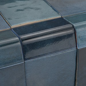 Piastrella Corner Morocco Denim 6 mm 4,5 x 10 cm Lucida con Bordi Irregolari - Product Image 3
