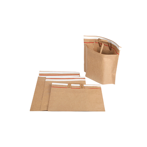 Có thể tái chế tự con dấu phong bì bưu phẩm bao bì biểu tượng tùy chỉnh gửi thư <span class=keywords><strong>Kraft</strong></span> túi giấy - Product Image 2