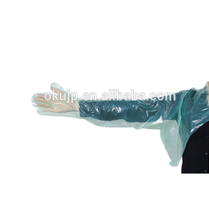 ถุงมือป้องกันมือและแขนสำหรับการผสมเทียมโค แบบใช้แล้วทิ้ง ทำจากวัสดุ PE ยาวถึงไหล่ - Product Image 3
