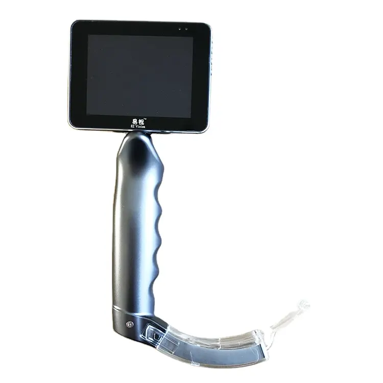 Portable Medical Anesthesia Visual Video Laryngoscope with Stainless Reusable Blades