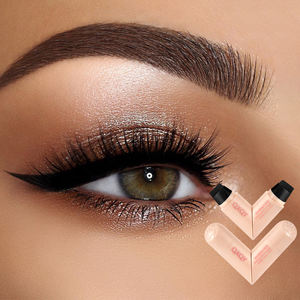 Eyeliner liquide double embout rotatif à ailettes, noir et brun, marque privée, crayon à ailettes, eyeliner imperméable - Product Image 1