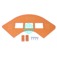 Modèle de routeur de gabarit de rayon R15 R30 R100 R200 outils de guidage de rayon de coin de travail du bois pour les trous de commutateur de coins de garde-robe d'armoire