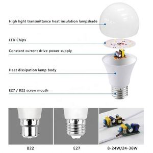 Bombilla LED YIHAN A19, Base E27, Fuente de Luz SMD, CA 85-265V, Cuerpo de Plástico, Control Manual con Interruptor, 2700K, Blanco Cálido Suave, Ra80 - Product Image 2