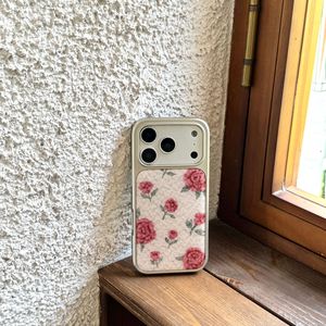 Funda para Teléfono Apple iPhone 17 Pro Max con Diseño <span class=keywords><strong>de</strong></span> Rosa <span class=keywords><strong>de</strong></span> Goma <span class=keywords><strong>de</strong></span> Mascar, Funda con Borde Plateado y Galvanoplastia para iPhone 17 - Product Image 5