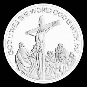 Regalo commemorativo ricordo placcato in argento il <span class=keywords><strong>signore</strong></span> è il <span class=keywords><strong>mio</strong></span> tema del pastore gesus moneta religiosa - Product Image 6